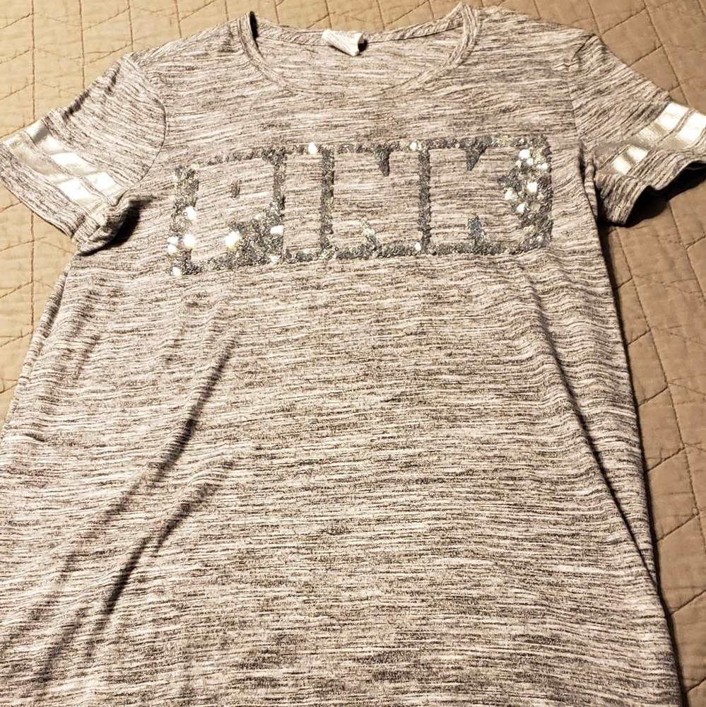 Pink bling tee